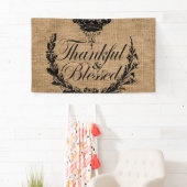 素朴な秋秋の感謝感謝賛美 横断幕 (インサイチュ)