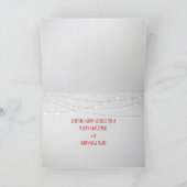 素朴な窓の馬とレトロな赤いトラック カード (内部)