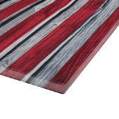 素朴な米国旗およびドイツの旗 カッティングボード (角)