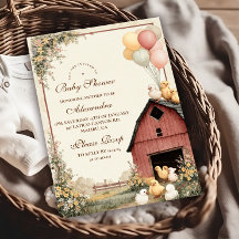 素朴な納屋のヒナたち ベビーシャワー