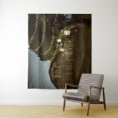 素朴な納屋の星空の夜の結婚式の背景 タペストリー (インサイチュ)