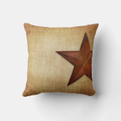 素朴な納屋の星 クッション (裏面)