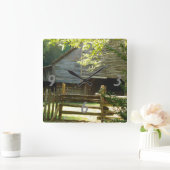 素朴な納屋の時計 スクエア壁時計 (ホーム)