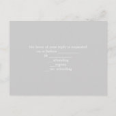 素朴な納屋の木のシャンパン ウエスタンカントリー結婚式 インビテーションポストカード (裏面)