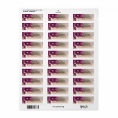 素朴な納屋の木フランスの国シックな紫の薄紫 ラベル (フルシート)