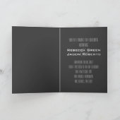 素朴な納屋の木製のシャンデリアの結婚式 招待状 (内部)