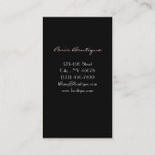 素朴な納屋の木製の紫色のフランスのなシャンデリア 名刺 (裏面)