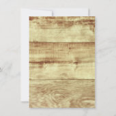 素朴な納屋の木製の馬の結婚式招待状 招待状 (裏面)