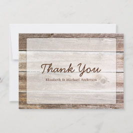 素朴な納屋の木 サンキューカード