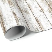 素朴な納屋の白によって風化させる木製のヴィンテージ ラッピングペーパー (ロールコーナー)