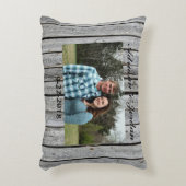 素朴な納屋の結婚式の記念品のカスタムの写真 アクセントクッション (正面(垂直))