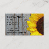 素朴な納屋木ヒマワリ 名刺 (裏面)