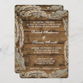 素朴な納屋木結婚式招待状 招待状 (正面/裏面)