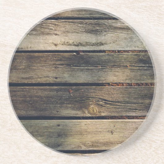 素朴な納屋木 コースター (正面)