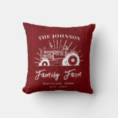 素朴な納屋風の木材を使ったクリスマス・スロー・ピロー クッション (正面)