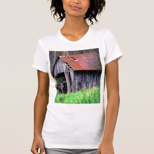 素朴な納屋 Tシャツ (正面)