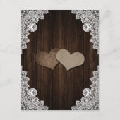 素朴な紫と青の花の封入カード エンクロージャーカード (裏面)