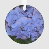 素朴な紫のヤマアジサイ（Hydrangea macrophylla） オーナメント (裏面)