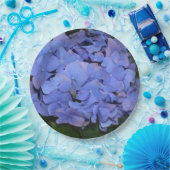 素朴な紫のヤマアジサイ（Hydrangea macrophylla） ペーパープレート (パーティー)