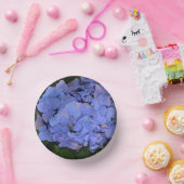 素朴な紫のヤマアジサイ (Hydrangea macrophylla) ペーパーボウル (パーティー)