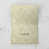 素朴な紫色の冬の結婚式ありがとう サンキューカード (内部)