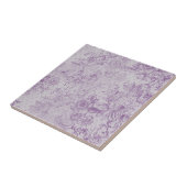 素朴な紫、みすぼらしいシックでラベンダー淡い色のの花模様 タイル (側面)