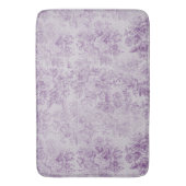 素朴な紫、みすぼらしいシックでラベンダー淡い色のの花模様 バスマット (正面縦)