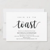 素朴な結婚式のリハーサルの夕食の招待状カード 招待状 (正面)