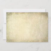 素朴な結婚式の招待がメーソンジャーによって及び珊瑚は開花します 招待状 (裏面)