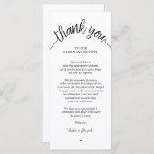 素朴な結婚式は食器セットカード感謝していしています プログラム (正面/裏面)