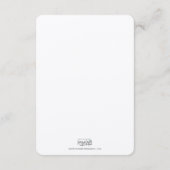 素朴な結婚式情報明細カード エンクロージャーカード (裏面)