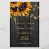 素朴な結婚式　予算　QRコード　招待状 (正面)