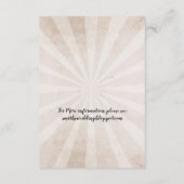 素朴な結婚披露宴はスカルの赤いバラを梳きます エンクロージャーカード (裏面)