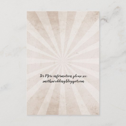 素朴な結婚披露宴はスカルの赤いバラを梳きます エンクロージャーカード (裏面)