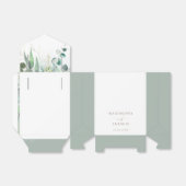 素朴な結婚緑 フェイバーボックス (折り畳みなし)