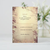 素朴な結婚RSVPカード 出欠カード (スタンド正面)