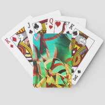 素朴な緑とアクアマリンの上に茶色の縞