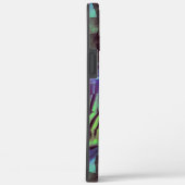 素朴な緑と青の抽象芸術モザイクスケッチ Case-Mate iPhoneケース (裏面 / 右)