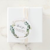 素朴な緑のユーカリ お礼 フェイバータグ (インサイチュ)