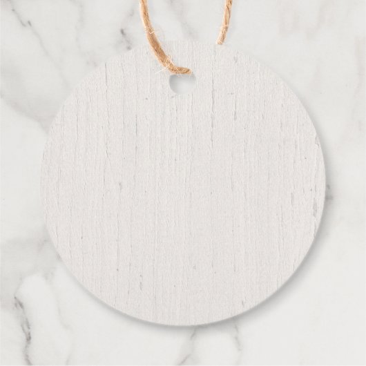 素朴な緑豊かな森のベイビーシャワープレゼントタグ フェイバータグ (裏面)