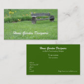 "素朴な美化された芝生"の倍の顔の名刺 名刺 (正面/裏面)