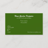 "素朴な美化された芝生"の倍の顔の名刺 名刺 (裏面)