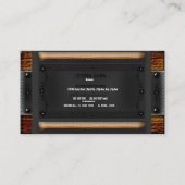 素朴な老化させた木製のヴィンテージの野生の西の名刺 名刺 (裏面)