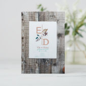 素朴な背景 灰色 シンプル 招待状 (スタンド正面)