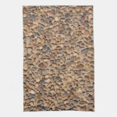 素朴な自然の小石は写真に投石します キッチンタオル (縦)