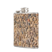 素朴な自然の小石は写真に投石します フラスク (左)