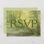 素朴な自然の返信カード インビテーションポストカード (正面/裏面)