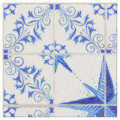 素朴な航海のなビーチの北極星のモダンな農家 ファブリック (クローズアップ)