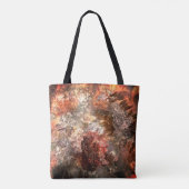 素朴な色合いのクリスタルの層 トートバッグ (裏面)