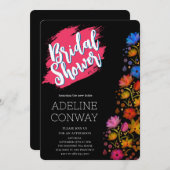 素朴な花とブライダル ドリームス 招待状 (正面/裏面)